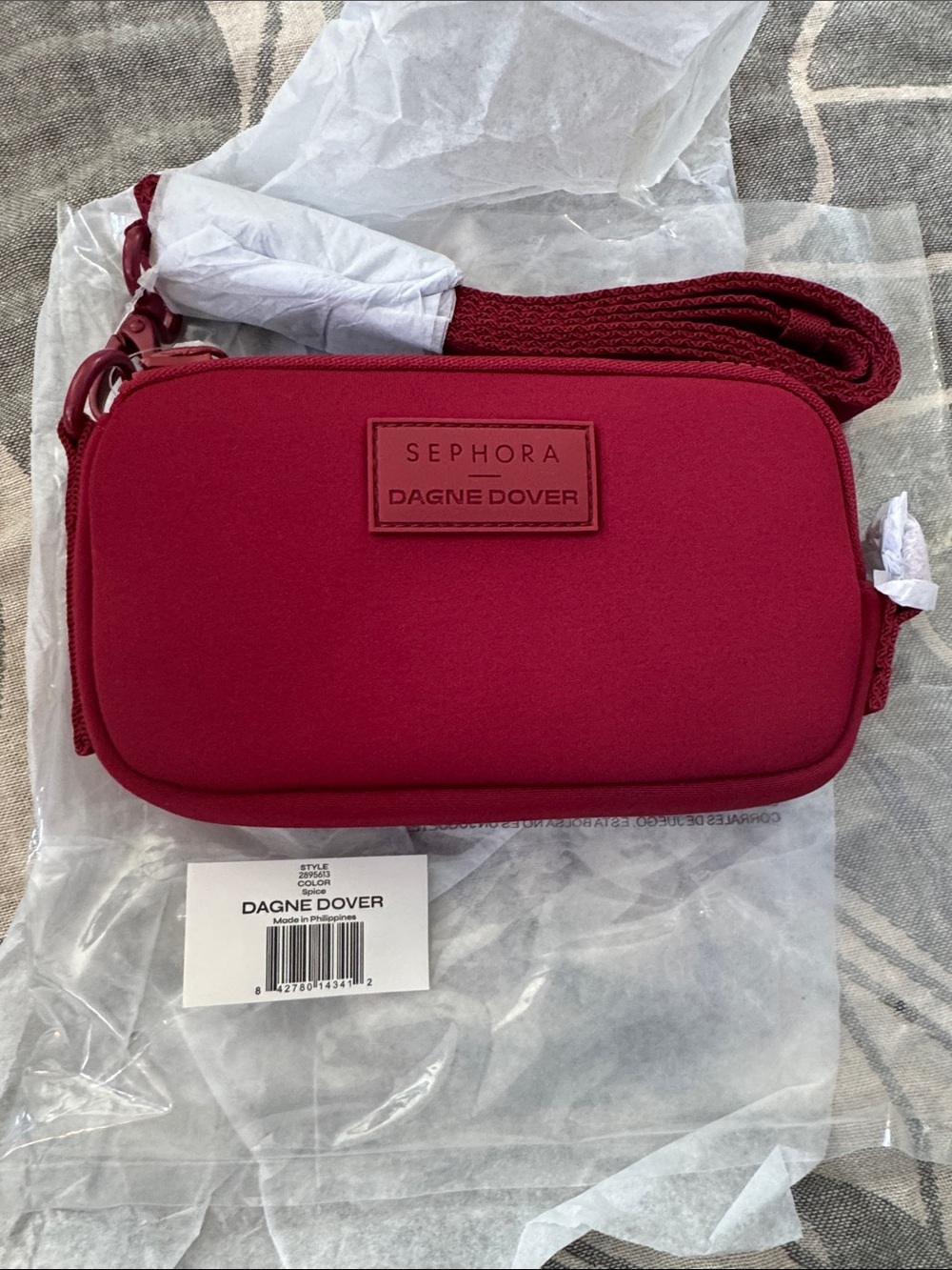 Dagne Dover x Sephora Phone Crossbody Pouch in Spice. NWT